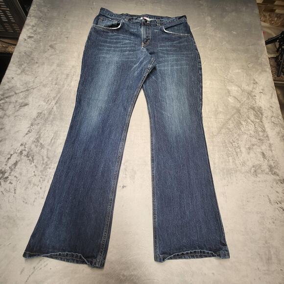 All American Clothing Jeans Mens 35x32 Made USA AAREV 3913 Denim Relaxed Fit - Picture 1 of 8